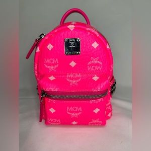 MCM Neon Pink BookBag as BrandNew no tags
